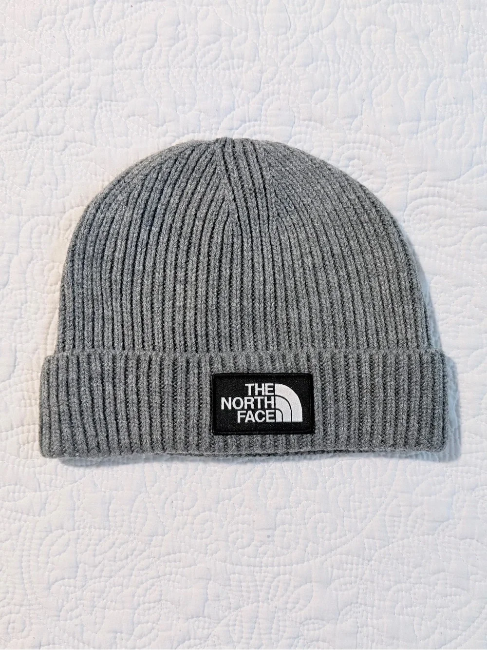 The North Face | Logo Box Cuffed Beanie | One Size | Gray